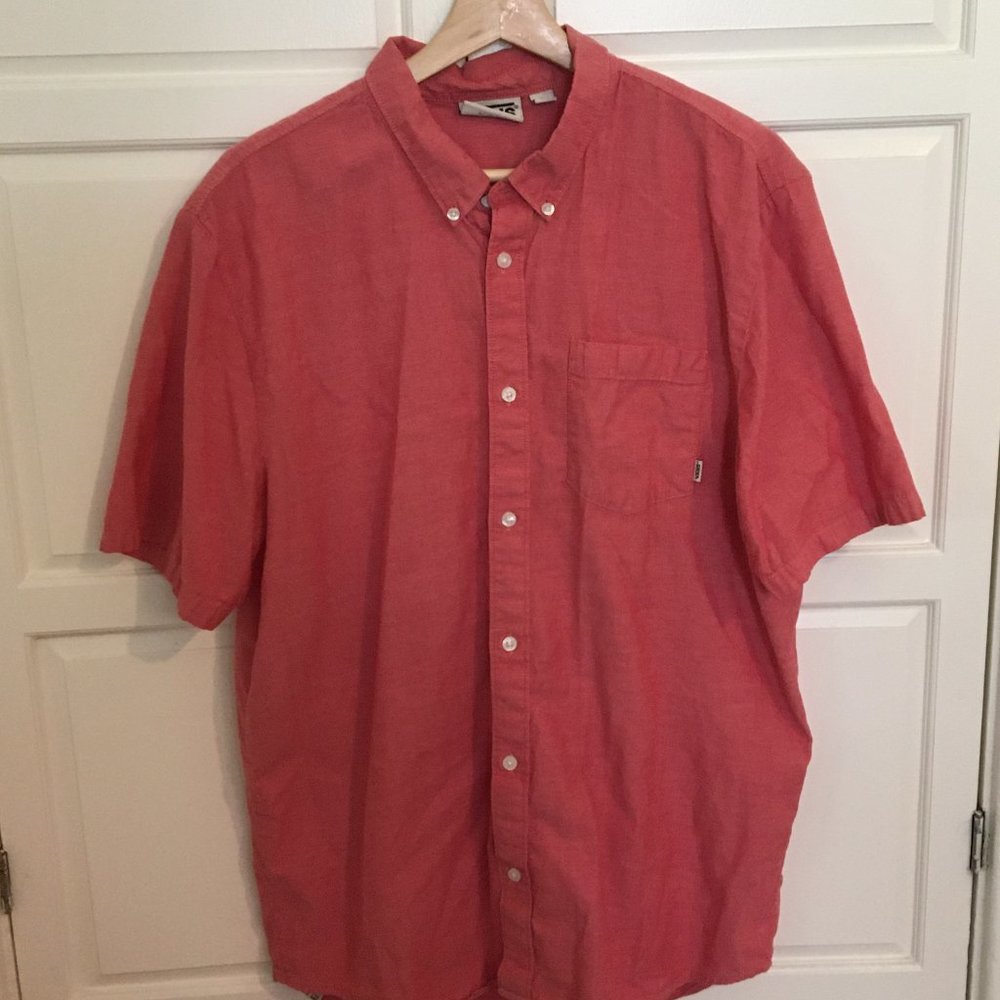 Vans Pink Short Sleeve - Mens Large